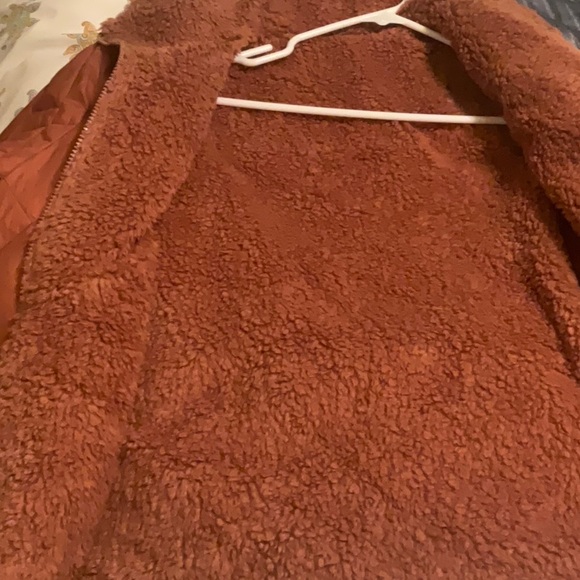 Madewell Rust Shearling Reversible Jacket - Picture 7 of 8